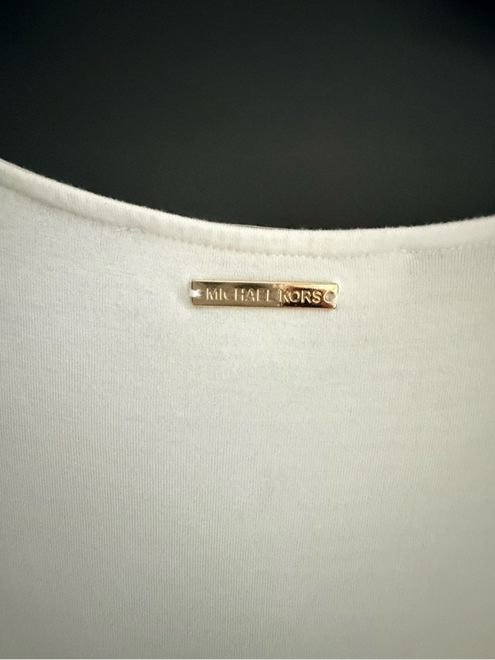 Michael Kors White V-Neck Layered Sleeveless Camisole - Picture 4 of 4